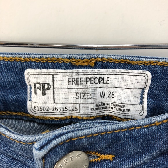 🤍BOGO🤍 Free People High Waist Crop Straight Leg Jeans - Picture 4 of 9